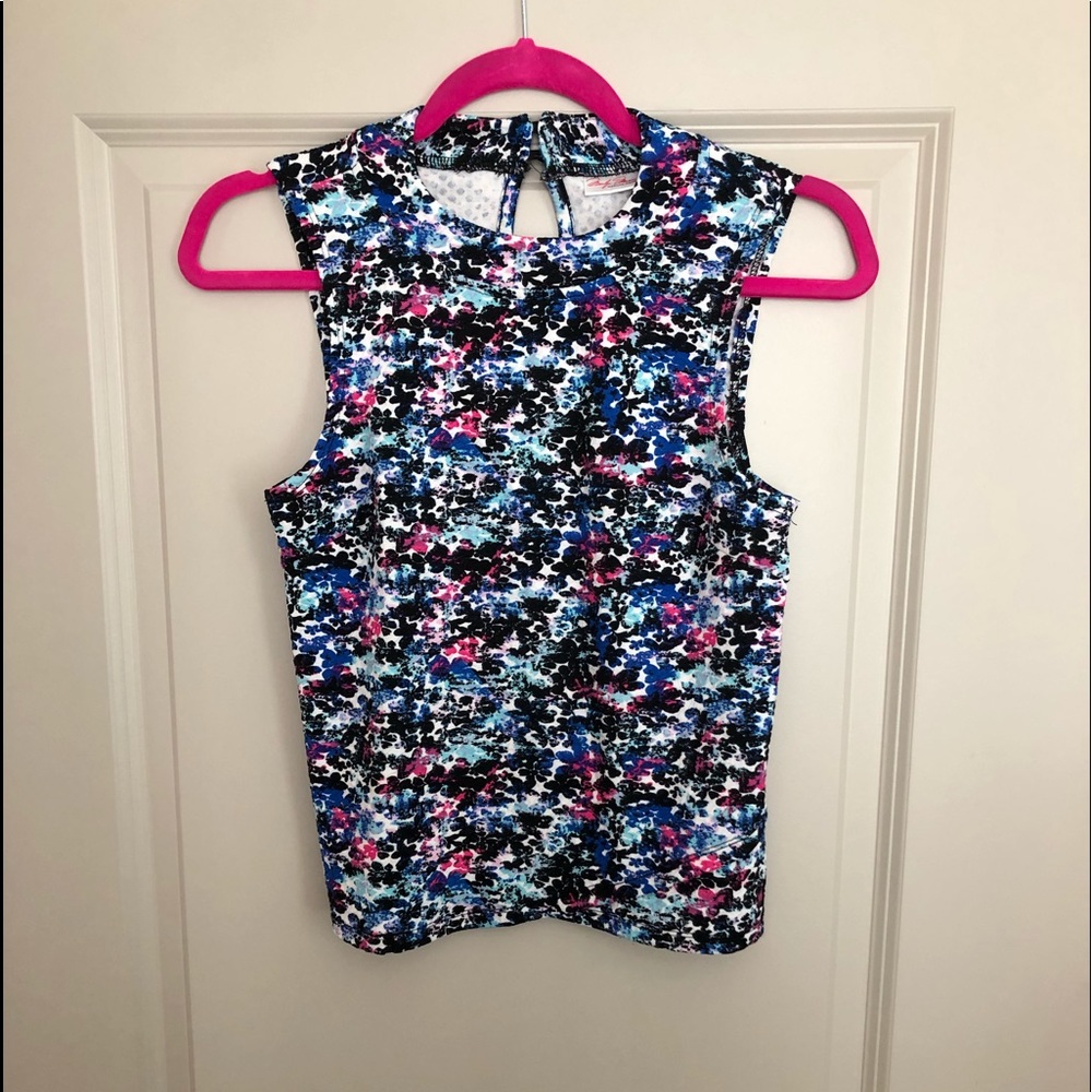 Long Colorful Crop Top